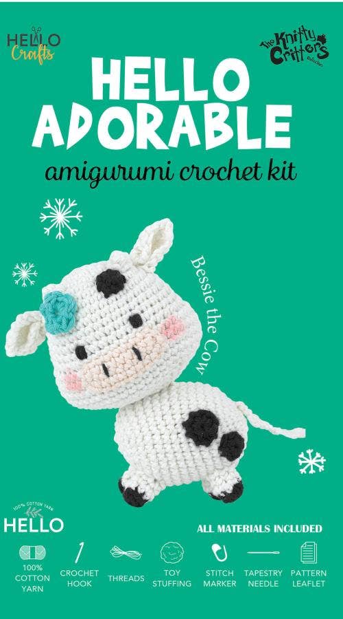 Knitty Critters Hello Adorable - Bessie The Cow