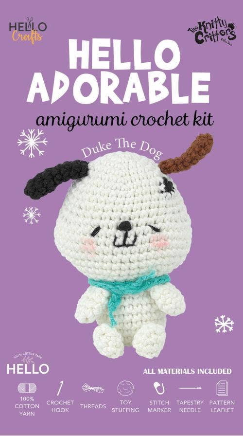 Knitty Critters Hello Adorable - Duke The Dog