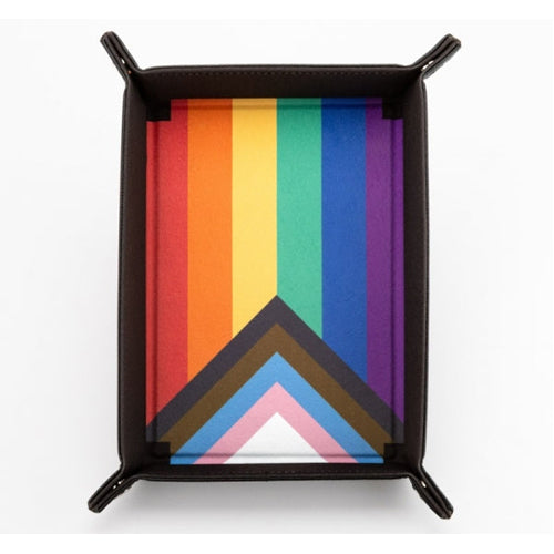 Fanroll - Pride Fold Up Velvet Dice Tray - Rainbow Flag