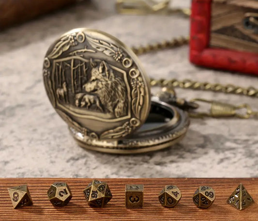 Pocket Watch Style Case with dice