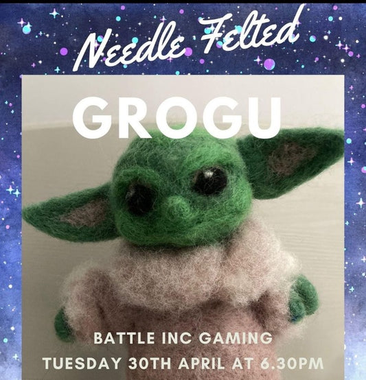 Needle felted Grogu