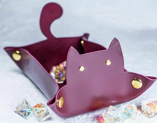 Cat Dice Tray Red