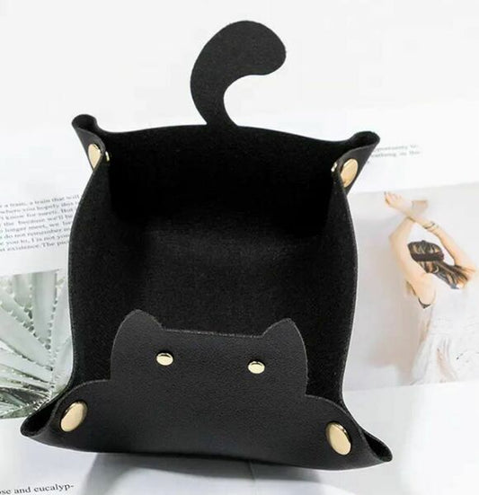 Cat Dice Tray Black