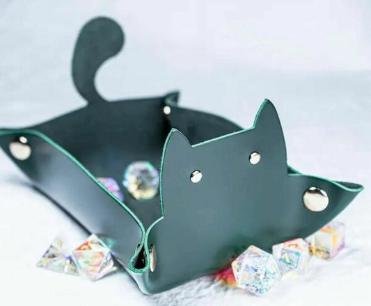 Cat Dice Tray Green