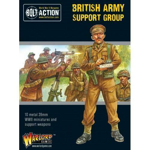 Warlord Bolt Action British Army Support Group